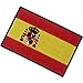 EmbTao Spain Flag Embroidered Patch Spanish Iron On Sew On National Emblem