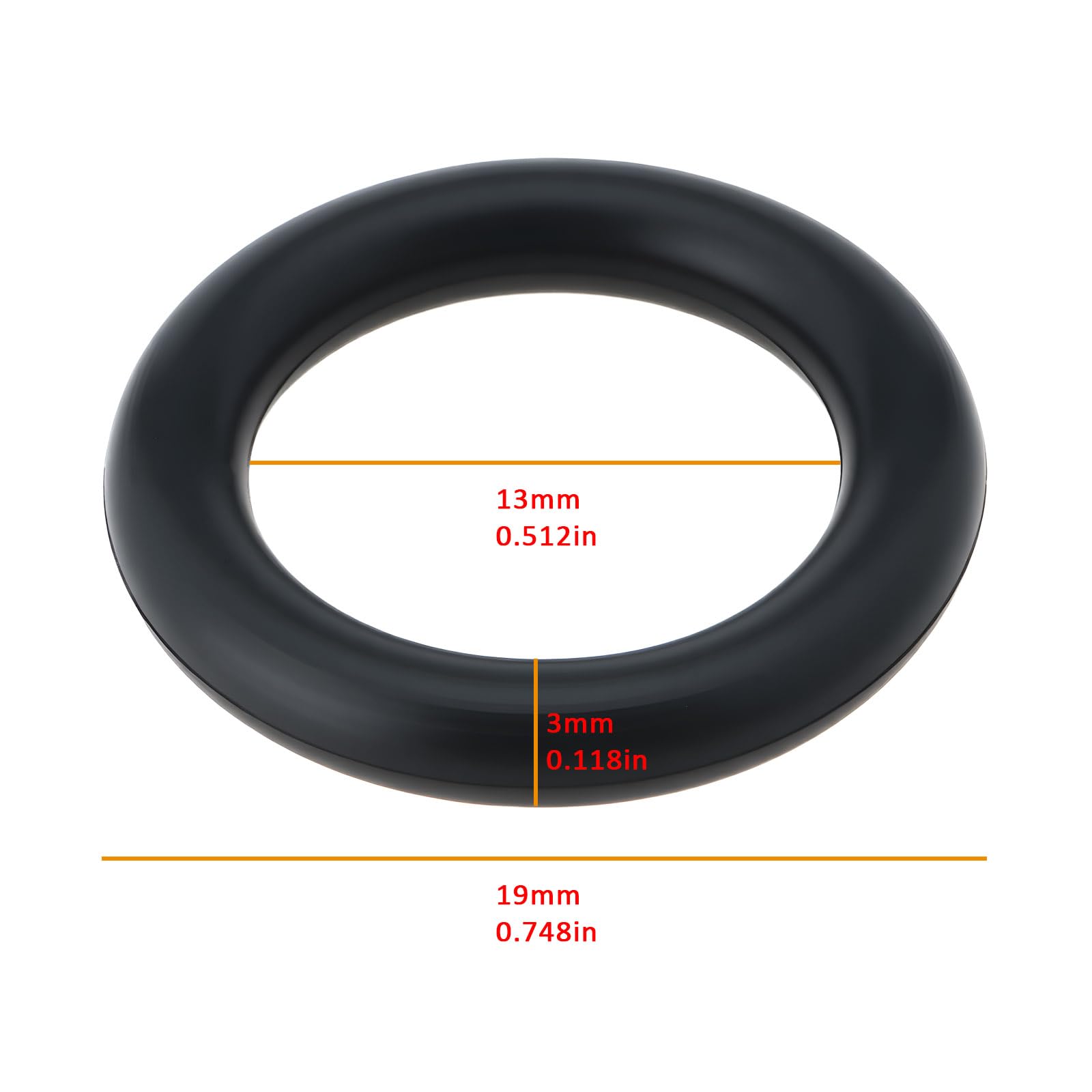 Lot de 10 joints toriques dynamiques N114827 19 mm x 13 mm x 3 mm compatibles avec DEWALT DCH143/DCH253/DCH243