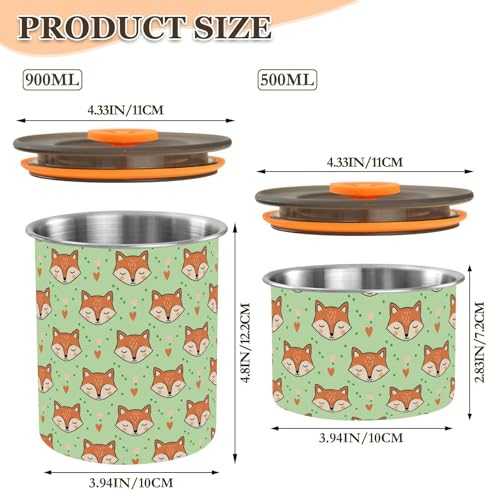 Contenedor Hermético para Café de Acero Inoxidable 900 ml miniatura 2