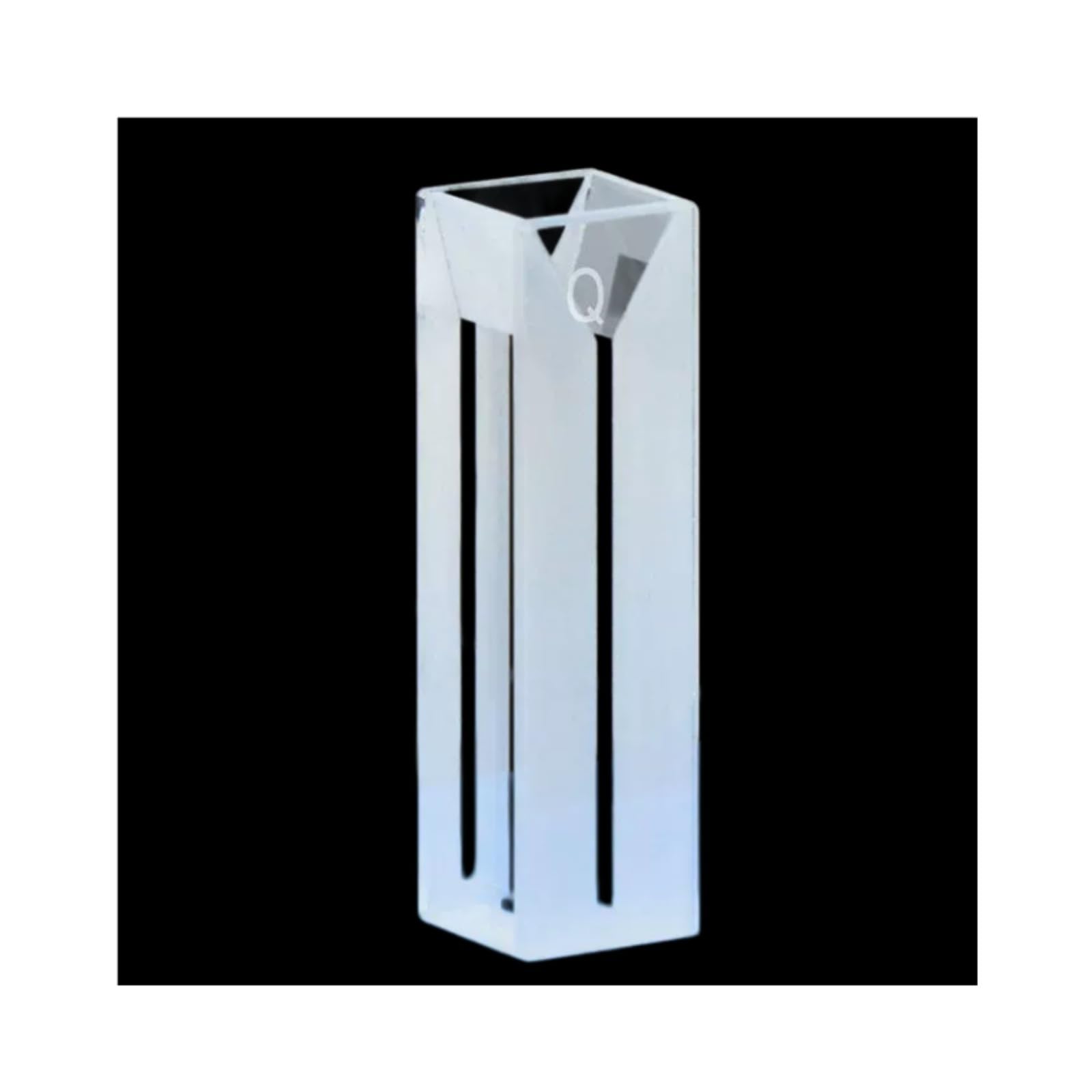 Cubeta de Vidrio óptico de 350ul, penetrabilidad de la luz en los Cuatro Lados, Ranura de 1 mm, cubeta de Cuarzo Resistente a soluciones ácidas, alcalinas y orgánicas