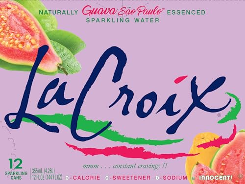 Image of La Croix Sparkling Water, Guava Sao Paulo, 12 Fl Oz (pack of 12)