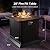 Ciays 28" Propane Fire Pit Table with 50,000 BTU Output, Outdoor Gas Fire Pit Table CSA-Certified for Outside Patio with Glass Rocks and Removable Lid, Extra-Wide Anti-Tip Base for Child & Pet Safe