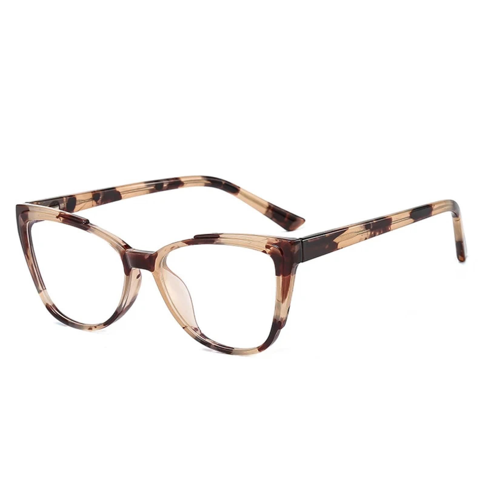 Montatura da donna con montatura retrò Cat Eye, moda, anti luce blu, cerniera a molla, montatura da uomo, braccio in filo di acciaio inossidabile