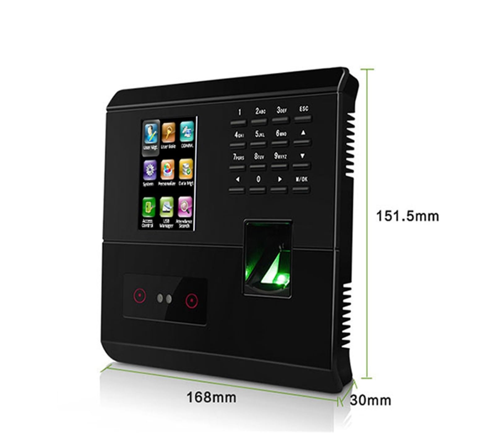 Amazon.co.jp: タイムカード本体、 生体認証指紋顔ログイン認識時間