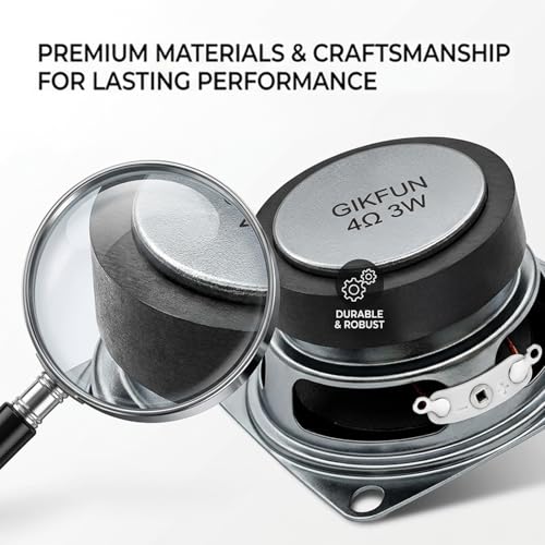 Image of Gikfun 2 inch 4Ohm 3W Full Range Audio Speaker Stereo Woofer Loudspeaker for Arduino (Pack of 2pcs) EK1725