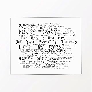 David Bowie Poster Affiche d’art – Hunky Dory – Edition signée et numérotée limitée Typographie Non encadré 20 x 25 cm… - Les Beatles, Paul McCartney, John Lennon, RIngo Starr, George Harrison David Bowie Poster Affiche d'art - Hunky Dory - Edition signée et numérotée limitée Typographie Non encadré 20 x 25 cm… – Image 2