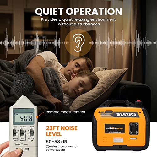 maXpeedingrods 3300W Portable Inverter Generator Petrol Silent Pure Sine Wave Generator for Camping, RV Travel, Home, or Jobsites - Image 5