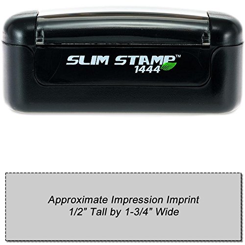 Slim Stamp 1444 Pre-Inked Stamp 1/2" X 1-3/4" #TOP6