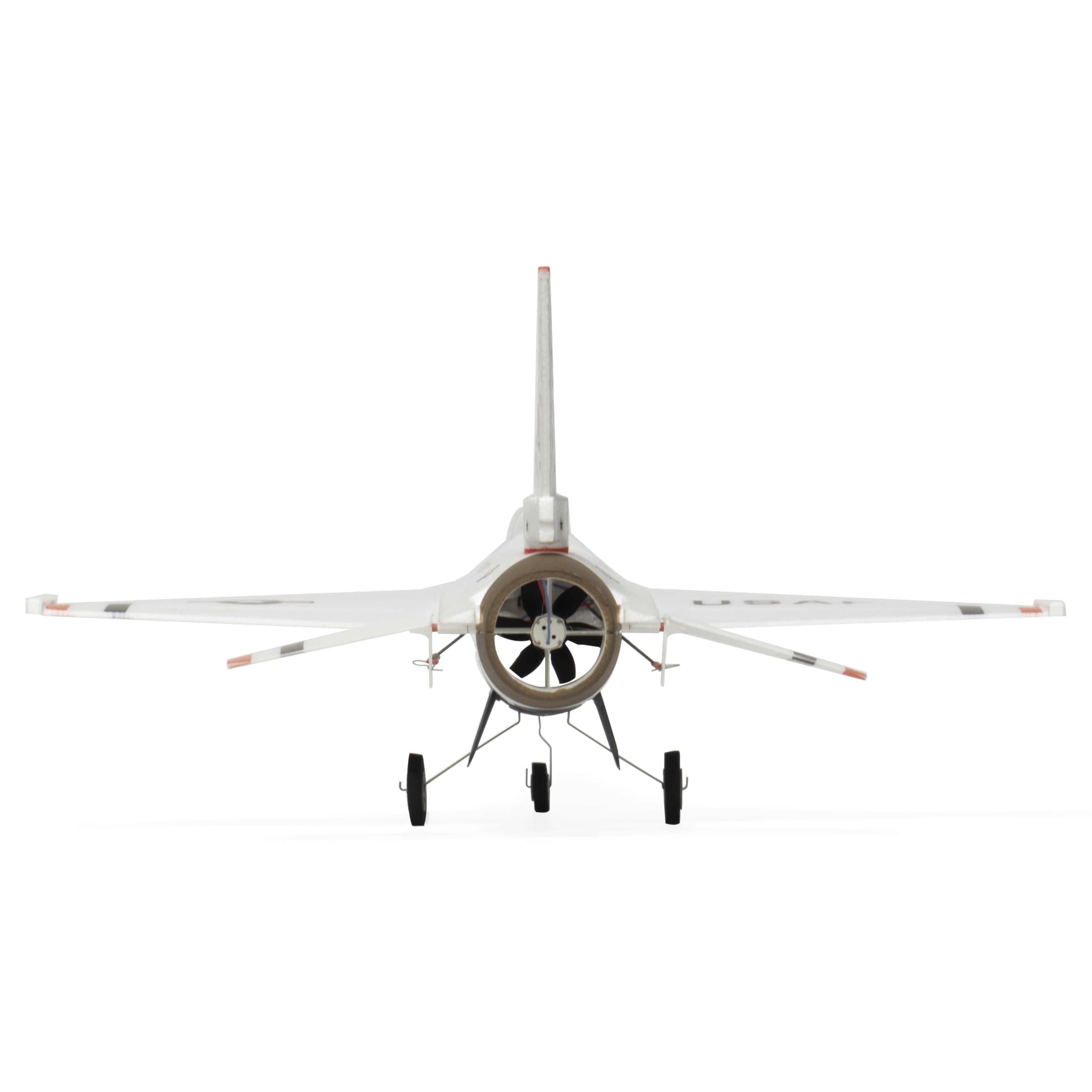 MinimumRC F-16 Micro EDF Jet 30mm Impeller 2S, 4-Kanal RC Flugzeug mit Gyro Stabilisierung(Bürstenmotor/Linker Gashebel/2 Batterien)
