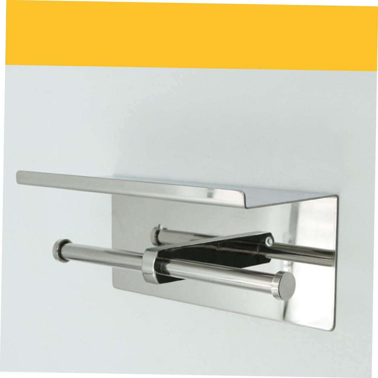 Hemobllo Portarotolo Igienica Da Parete Con Ripiano Realizzato in Materiale Durevole Adatto Per Bagno Hotel e Altri
