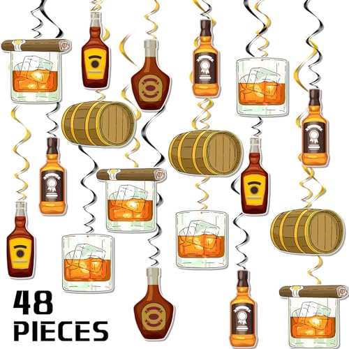 Whiskey Birthday Party Decorations for Men Aged to Perfection