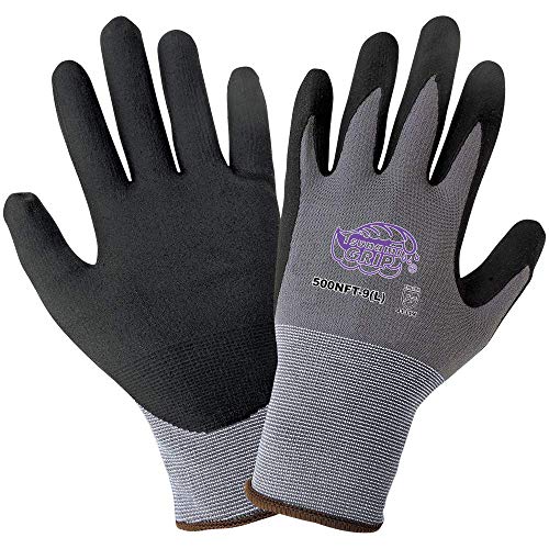 Get Special Price Global Glove 500NFT - Tsunami Grip New Foam Technology Nitrile Coated Gloves - Medium Case of 72 Pairs