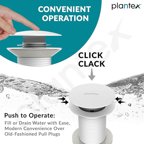 Image of Plantex Pure Brass Waste Coupling 5 Inch /Waste Coupling for Wash Basin /Coupling for Drain Out let System Full Thread (Glossy White - Pack of 1)