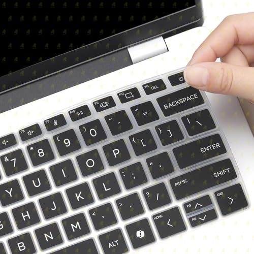 Image of RAYA Silicone Keyboard Cover for HP OmniBook 5 Flip 14inch [ fp0789TU / fp0790TU / fp0690TU / fp0141TU ] & HP OmniBook 7 14inch [ fr0116TU / fr0789TU ] Laptop (Black)