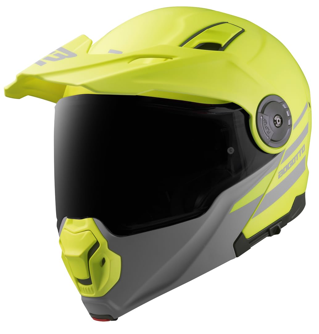Bogotto FG-102 Duo Fiberglas Enduro Klapphelm | Schützender Fahrkomfort