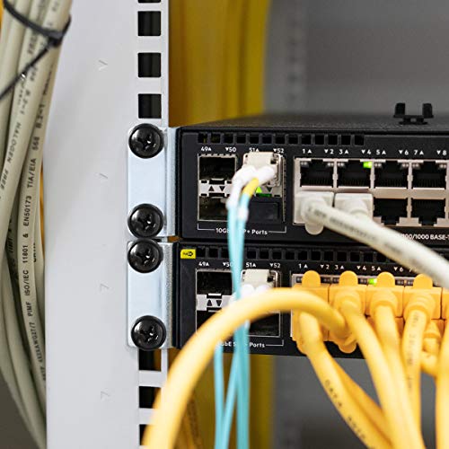 kwmobile 50x M6 Käfigmuttern aus Stahl - für 10 19 Rack Netzwerkschrank - mit Muttern Schrauben Unterlegscheiben - Käfigmutter Set Schwarz