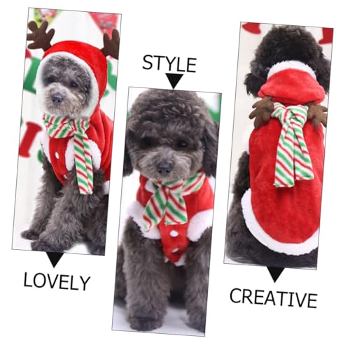 Disfraz navideño BESPORTBLE para perro tamaño XS miniatura 4