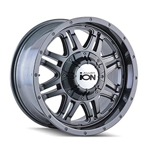 Ion Alloy Style 186 Wheel with Gunmetal Finish (17×8″/5×139.7mm)