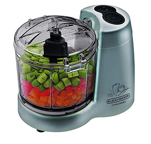 BLACK+DECKER Processador de Alimentos com 2 Velocidades na Cor Prata, Modelo HC32P, 110V