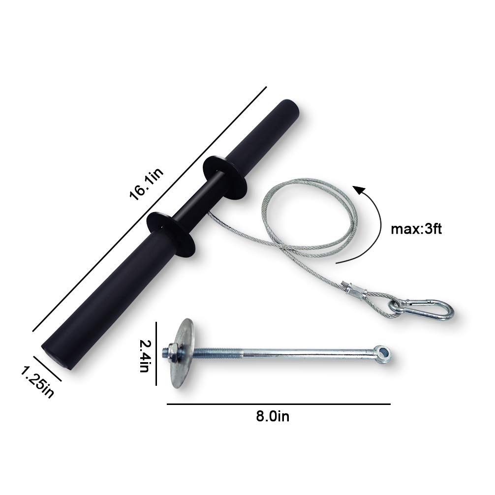 Luwint Polso e avambraccio Roller Blaster, corda d'acciaio Fitness braccio ginnico polso Trainer Home Gym Accessori