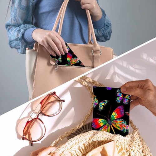 Image of Dragonfly Glasses Case Lightweight Glasses Cases PU Sunglass Organizer Eyeglasses Case Glasses Cases For Men Women