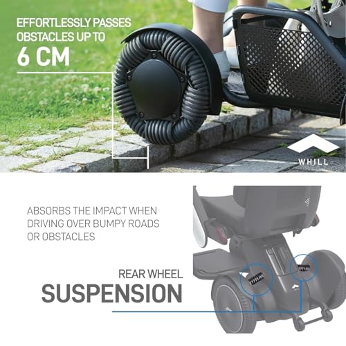 Image of WHILL C2 Model Electric Wheelchair Personal Mobility Vehicle with Omni Wheel 16 inch | 5 Year Warranty | Powerful Superior Handling, User Weight: Upto 120kg | App Connected Controller | Famous Japanese Brand, Now in India