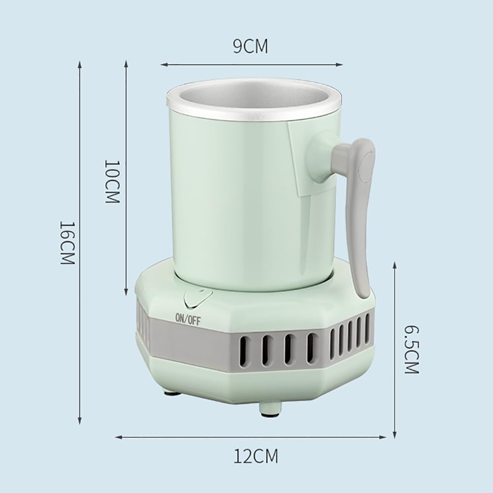TsoLay Tazza Elettrica a Raffreddamento Rapido, Mini Refrigeratore Portatile per Bevande Estive, Raffreddamento di Bevande con Tazza in Alluminio, per Lattine di Latte Cola Birra Succo di caffè
