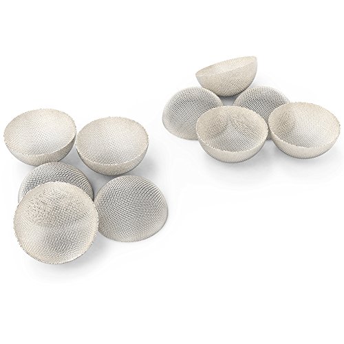Kit de filtro de malla metálica para pipa de fumar de cristal, 10 unidades, forma cóncava para un ajuste fácil Cover