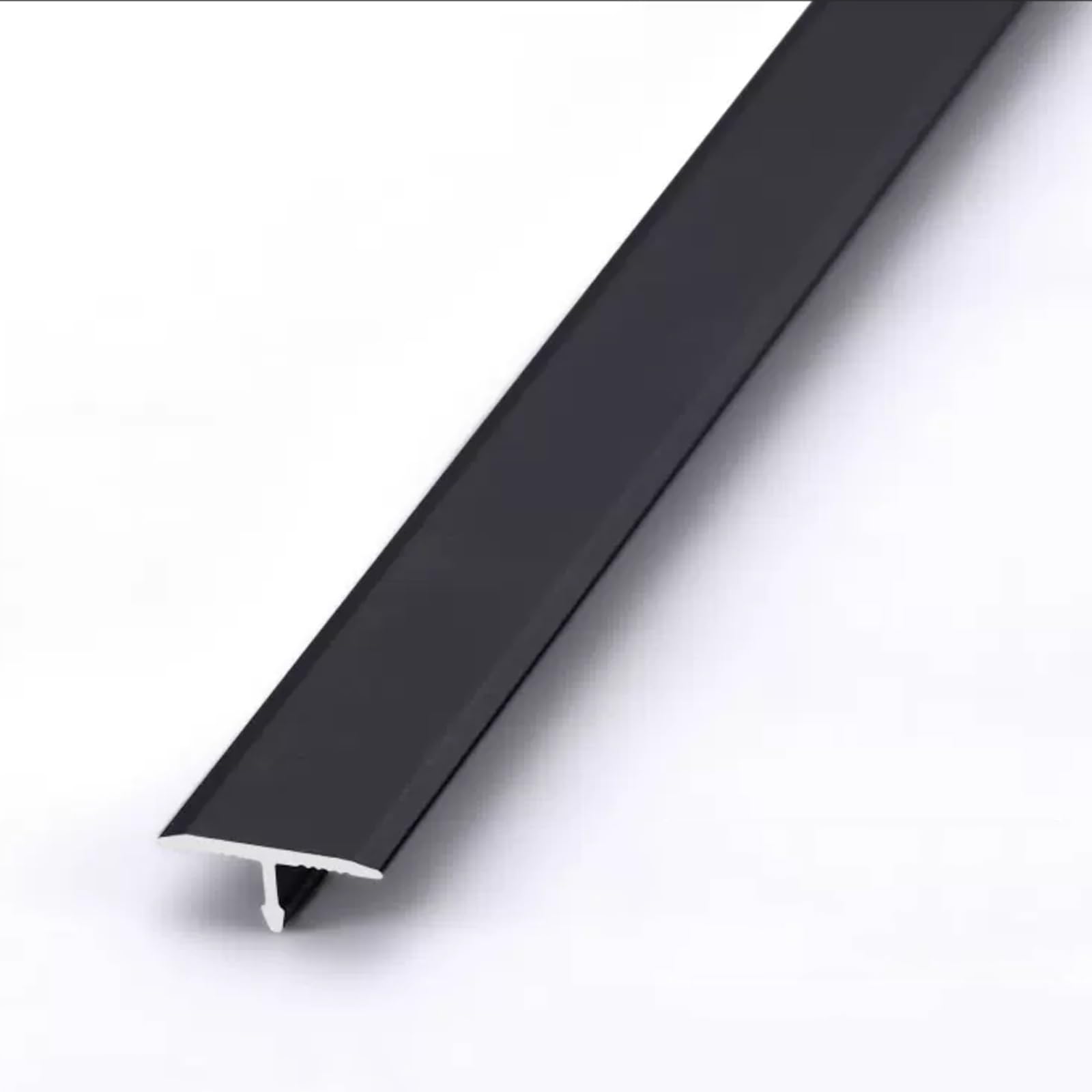 Tira de transición de aluminio en T de 33 mm para suelos laminados y junta de azulejos