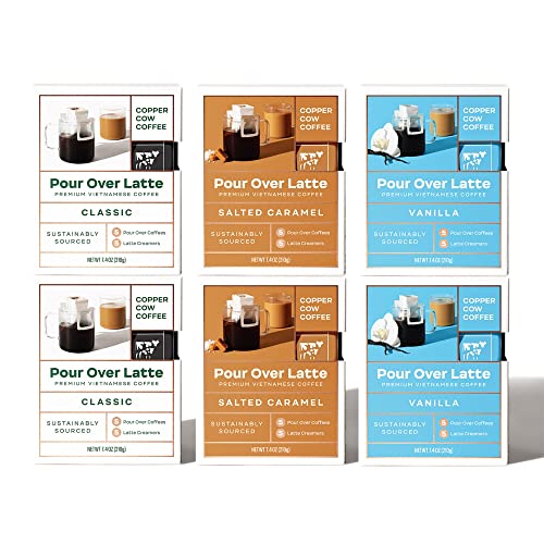 Copper Cow Coffee Vietnamese Pour Over Coffee with Sweetened Condensed