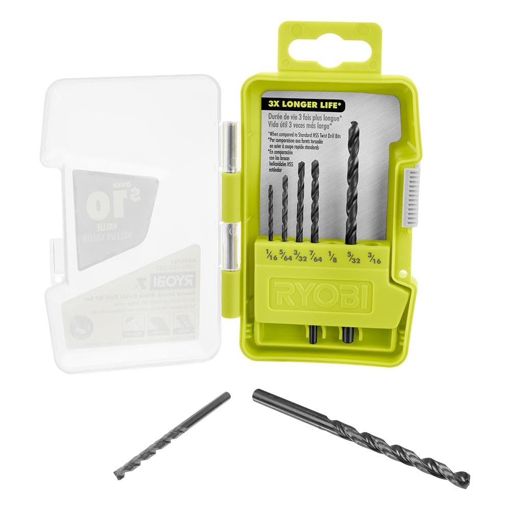 Amazon.co.jp: リョービ(RYOBI) 7PC.ラウンドシャンク黒酸化ドリル