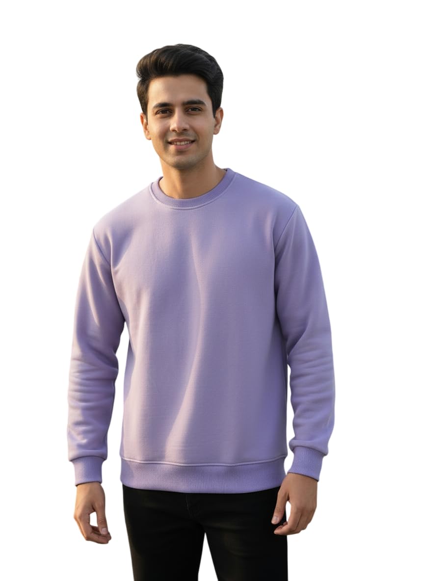 truness Men's Round Neck Sweatshirt, Full Sleeve, Ribbed Regular Fit, Casual Winter Wear, Sizes S to 2XL-picture-11