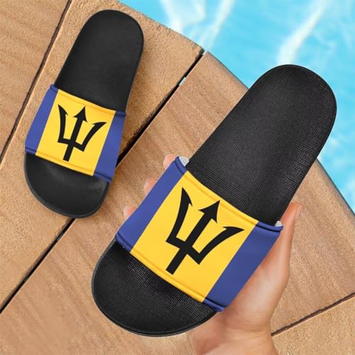 Howilath North American Countries Flag Sandals for Women Comfort Non Slip House Shower Shoes Summer2