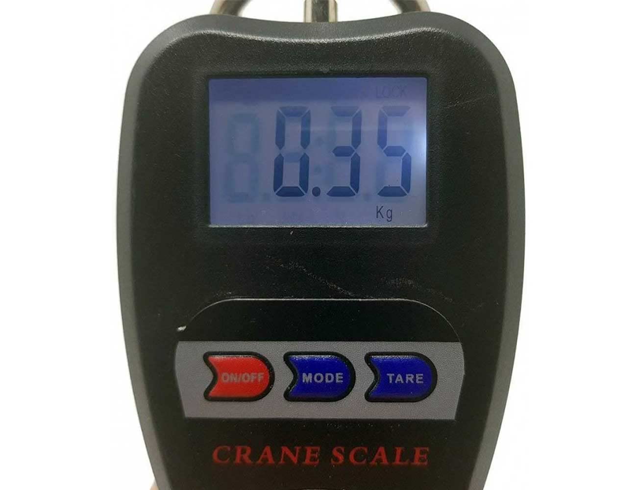 Bilancia Dinamometrica Verticale Digitale con Gancio Molla, Peso Max 200kg