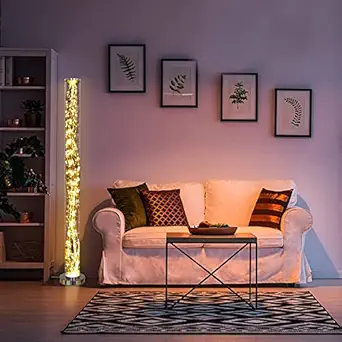 Artica Corner Floor Lamp Standing Warm White LED String Standing Tube Floor Lamp for Living Room Office Hotel Decorative Fancy lamp