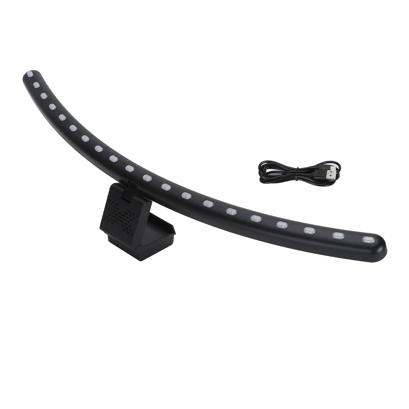 Topiky Barra de Luz LED para Monitor, Lámpara de Lectura Ajustable para el Cuidado de los Ojos, para Oficina y Juegos, Color Negro, 23,70 X 3,86 X 2,01 Pulgadas