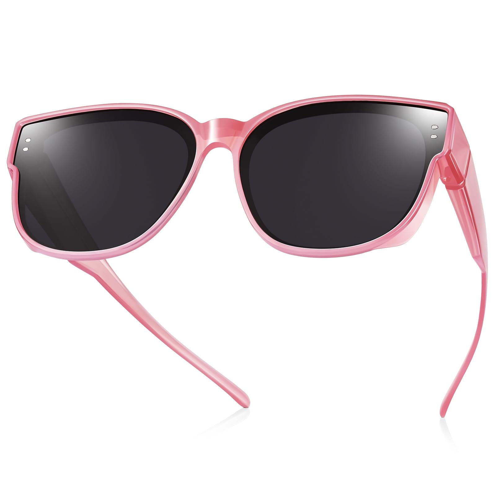 Polarized Fit Over Glasses Sunglasses, Trendy Square Sunglasses UV Protection TINHAO Polarized Fit Over Glasses Sunglasses Trendy Square  main image 2