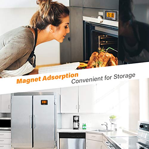 Inkbird IBBQ-4BW Thermomètre Wifi Bluetooth pour Barbecue avec 4 Température Sonde Cuisine,Thermomètre de Cuisson Rechargeable Magnétique,Double Signal et Alarme Thermometre Viande - Image 5