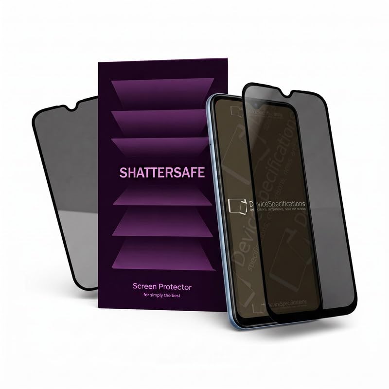 Image of Anti-Spy Privacy Tempered Glass Compatible For Lava Bold N2 Lite [Pack of 1]. Anti-Scratch, Edge-to-Edge Protection With Easy Installation Kit.