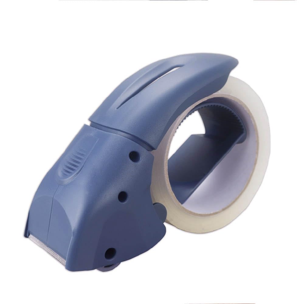 ABEL EVO Packing Tape Dispenser, Dark Blue, 2 Inch Wide Ergonomic Tape Gun for Packing Boxes, Shipping Moving Mailing Box Sealing Carton Packaging, Lightweight Hand-held Heavy Duty Tape Cutter