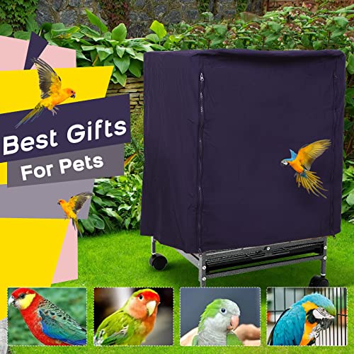 Image of QBLEEV Bird Cage Covers, Breathable Blackout Birdcage Covers for Night