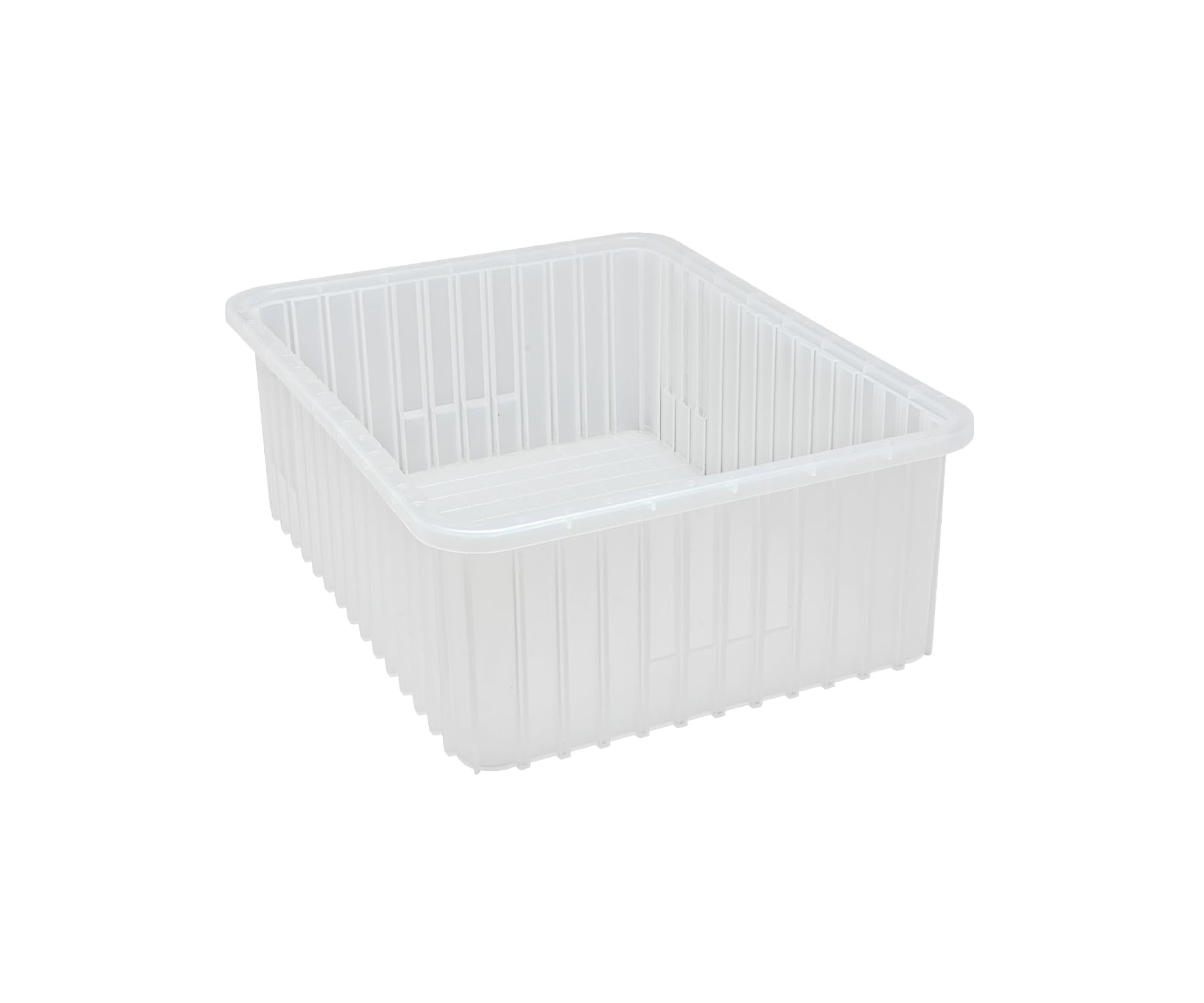 DG93080 Dividable Grid Storage Container by QUANTUM STORAGE SYSTEMS – 23" L x 18" W x 8" H, 3150.0 cubic_inches, Plastic, Clear, Pack of 3