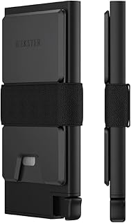 Aluminum Cardholder Wallet for Men | Metal Wallets with RFID Blocking Layer | Slim & Minimalist Aluminum Wallet with Push Button for Quick Card Access