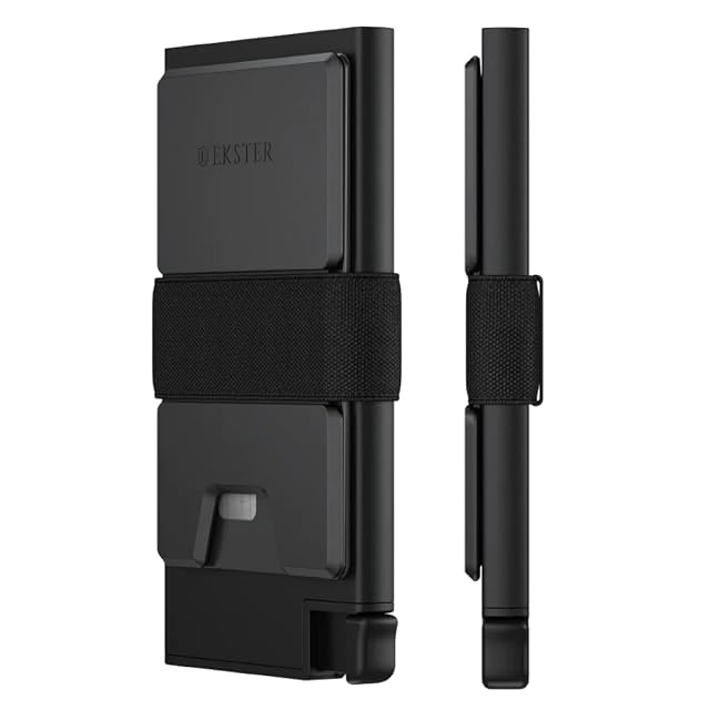 Ekster Aluminum Cardholder Wallet for Men Metal Wallets with RFID Blocking Layer Slim Minimalist Aluminum Wallet with Push