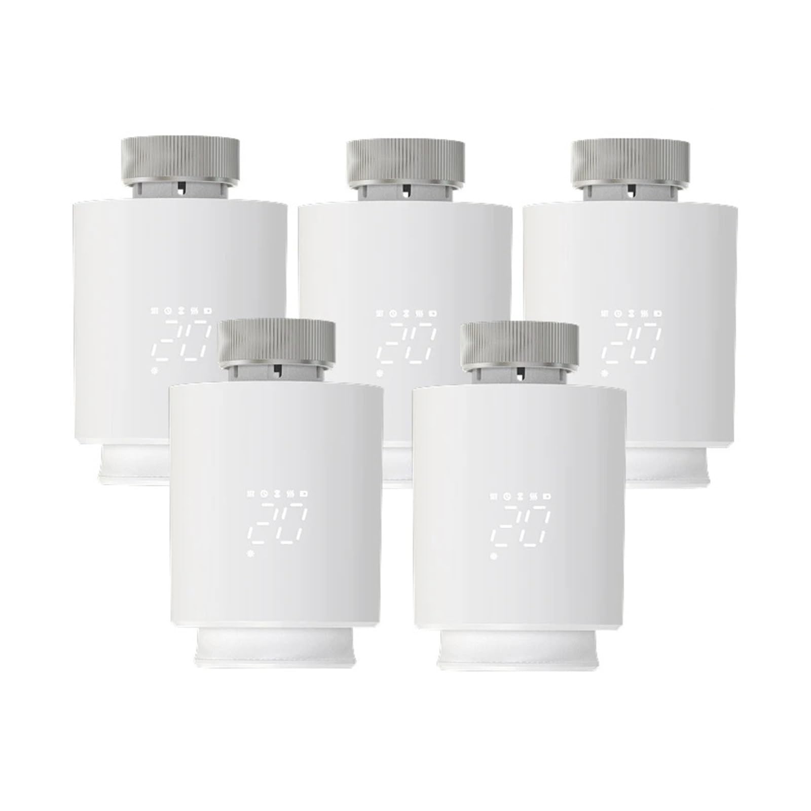 Smart Tuya ZigBee/Wifi Radiator Actuator TRV Programmable Thermostatic App Remote Temperature Controller(Wi-Fi 3PC)
