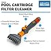 Aquatix Pro Premium Pool & Spa Filter Cartridge Cleaner, Removes Debris & Dirt from Pool Filters in Seconds, Heavy Duty & Durable Pool Cartridge Filter Cleaner, for a Clean Flow of Water Today! (1)