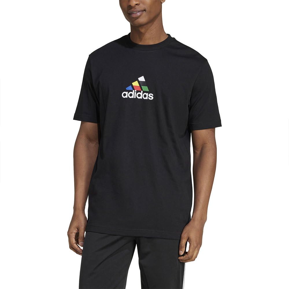 adidas House of Tiro Nations Short Sleeve T-Shirt M Black