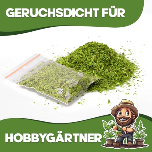 Polybeutel mit Druckverschluß 100 Stück-Druckverschlussbeutel 100x150 mm-50my (Zip Beutel/Polybeutel/Folienbeutel), glasklar, 100 x 150 mm, Z-PB100150100