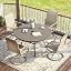 Grey Wood Grain Table/ Sandshell Chairs
