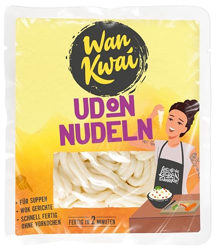 Wan Kwai Udon Nudeln 200g Schnelle Zubereitung in 2 Minuten für authentische Suppen & Wok-Gerichte. Vegan glutenfrei und geschmackliche Vielfalt für jeden Genussmoment.